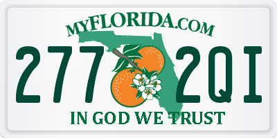 FL license plate 2772QI