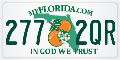 FL license plate 2772QR