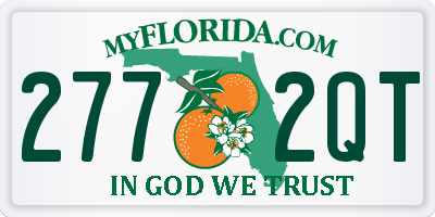 FL license plate 2772QT