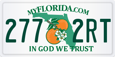 FL license plate 2772RT