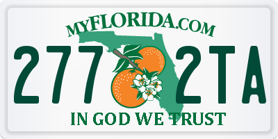 FL license plate 2772TA
