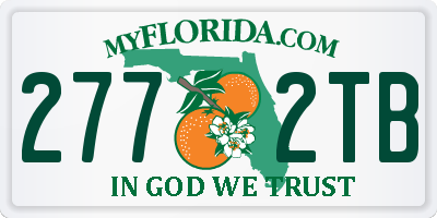 FL license plate 2772TB