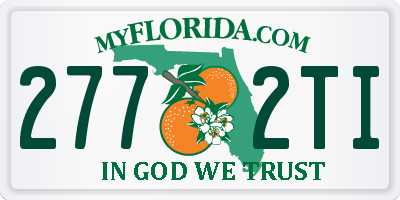 FL license plate 2772TI