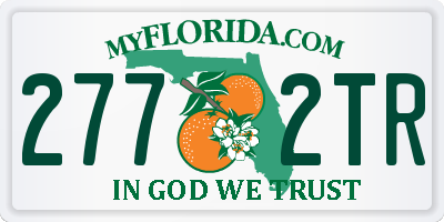FL license plate 2772TR
