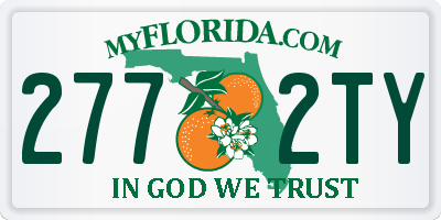 FL license plate 2772TY