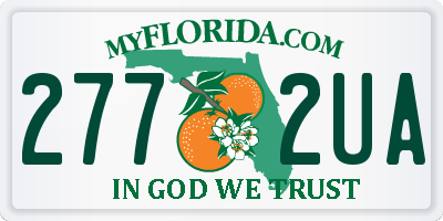 FL license plate 2772UA