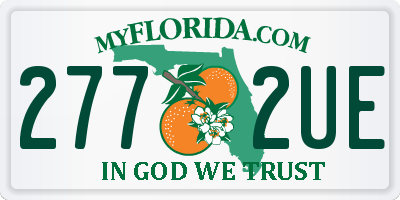FL license plate 2772UE