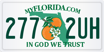 FL license plate 2772UH
