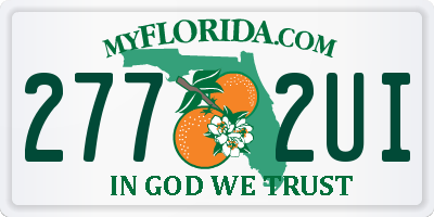 FL license plate 2772UI