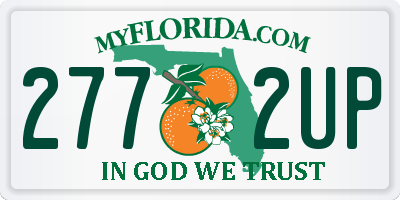FL license plate 2772UP