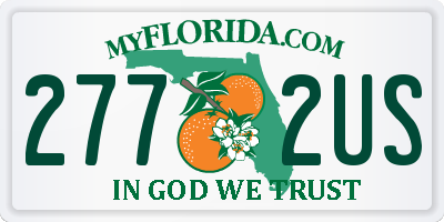 FL license plate 2772US