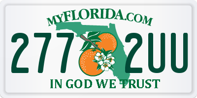 FL license plate 2772UU