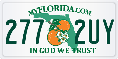 FL license plate 2772UY