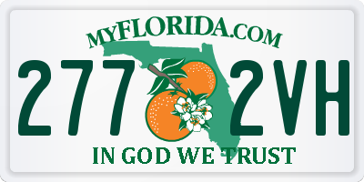 FL license plate 2772VH
