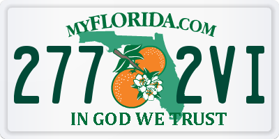 FL license plate 2772VI