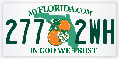 FL license plate 2772WH