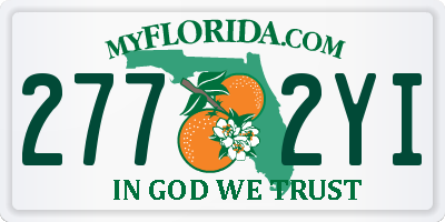 FL license plate 2772YI