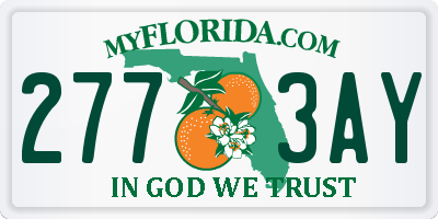 FL license plate 2773AY