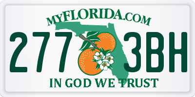 FL license plate 2773BH