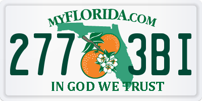 FL license plate 2773BI