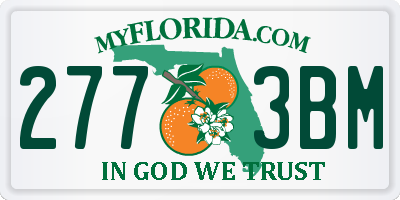 FL license plate 2773BM