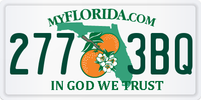 FL license plate 2773BQ