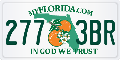 FL license plate 2773BR