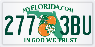 FL license plate 2773BU