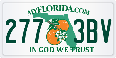 FL license plate 2773BV