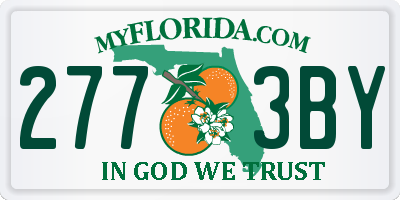 FL license plate 2773BY