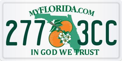 FL license plate 2773CC
