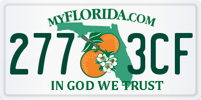 FL license plate 2773CF