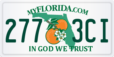 FL license plate 2773CI