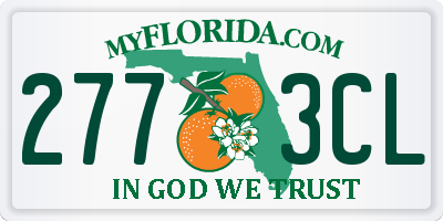 FL license plate 2773CL