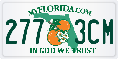 FL license plate 2773CM
