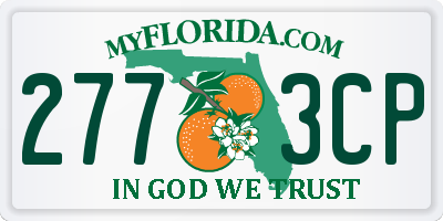 FL license plate 2773CP