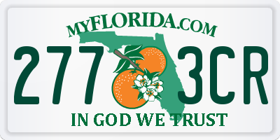 FL license plate 2773CR