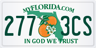 FL license plate 2773CS