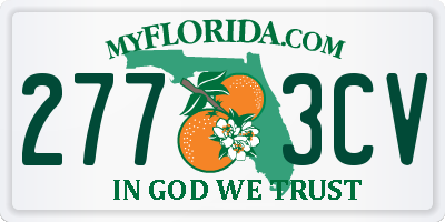 FL license plate 2773CV