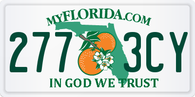 FL license plate 2773CY