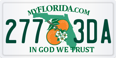 FL license plate 2773DA