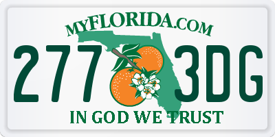 FL license plate 2773DG