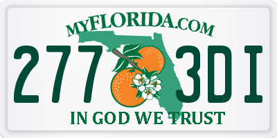 FL license plate 2773DI