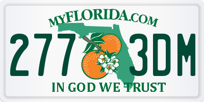 FL license plate 2773DM