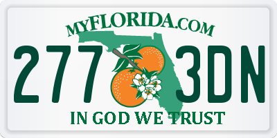 FL license plate 2773DN