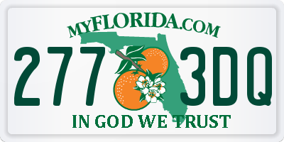 FL license plate 2773DQ