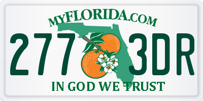 FL license plate 2773DR
