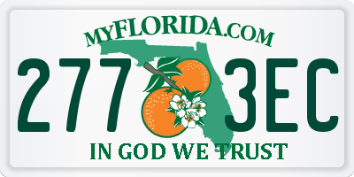 FL license plate 2773EC