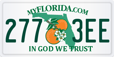 FL license plate 2773EE