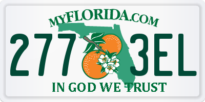 FL license plate 2773EL